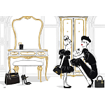 Megan Hess. Te Lttle Blk Dess варинант исполнения - 8 | Loft Concept в Казани