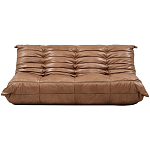 Дизайнерский кожаный диван коричневый без подлокотников Aveline Leather Sofa варинант исполнения - 1 | Loft Concept в Казани