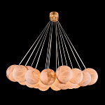 Люстра подвесная круглая с сферическими плафонами из натурального камня Glowing Spheres варинант исполнения - 1 | Loft Concept в Казани