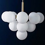 Люстра круглая со стеклянными сферами Maleficent варинант исполнения - 1 | Loft Concept в Казани