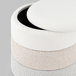 Пуф Three Colors в ткани букле из трех цветов  варинант исполнения - 4 | Loft Concept в Казани