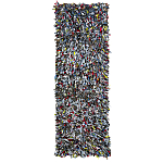 Ковер прямоугольный разноцветный из джинсовой одежды Zero Waste варинант исполнения - 1 | Loft Concept в Казани