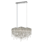 Люстра подвесная с металлическими цепочками и изогнутыми металлическими дугами 72 см Atlantis Chain варинант исполнения - 2 | Loft Concept в Казани