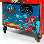 Кресло "Умный Умник" Rick and Morty graffiti chair натуральная кожа  варинант исполнения - 8 | Loft Concept в Казани