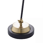 Настольная лампа с наклонным корпусом и подвижным плафоном в сочетании золотистого и чёрного цвета Work Surface Light варинант исполнения - 5 | Loft Concept в Казани