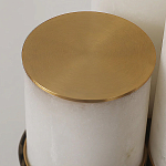 Торшер геометрический с тремя мраморными плафонами Marble Tripod варинант исполнения - 9 | Loft Concept в Казани