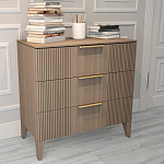 Комод коричневого цвета с 3-мя ящиками Harper Line варинант исполнения - 2 | Loft Concept в Казани