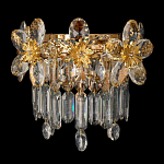 Бра с декоративными элементами в виде крупных хрустальных цветов Palace Gardens варинант исполнения - 1 | Loft Concept в Казани