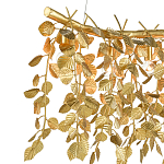 Люстра золотая с декором в виде веток эвкалипта Eucalyptus Branches варинант исполнения - 1 | Loft Concept в Казани