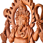 Панно из дерева Ганеша Panel With Animals варинант исполнения - 2 | Loft Concept в Казани