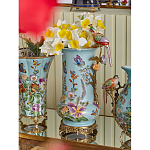 Ваза с птичкой из фарфора с бронзовыми элементами Garden of Eden варинант исполнения - 8 | Loft Concept в Казани