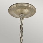 Люстра серебряного цвета с состаренным эффектом и декоративным подвесным шаром Kichler варинант исполнения - 9 | Loft Concept в Казани