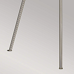 Торшер на трех тонких перекрещенных ножках с белым конусным абажуром из льна Feiss варинант исполнения - 8 | Loft Concept в Казани