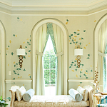 Обои ручная роспись Gingko Colourway SC-237 on grey painted Xuan paper варинант исполнения - 1 | Loft Concept в Казани