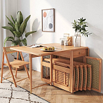 Обеденный стол раскладной из дерева Astiс Table варинант исполнения - 2 | Loft Concept в Казани