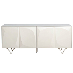 Комод с рельефным фасадом White Orchid Rectangular Белый