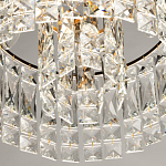 Потолочный светильник круглый с прозрачными подвесками Lunet варинант исполнения - 7 | Loft Concept в Казани