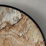 Бра с каменным диском в металлической раме Sandstone Painting варинант исполнения - 4 | Loft Concept в Казани