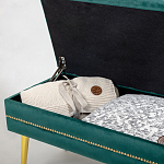 Мягкая банкетка с зоной для хранения Casket Green варинант исполнения - 3 | Loft Concept в Казани