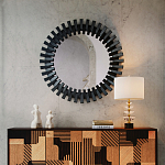 Настольная лампа с чашеобразными дисками на корпусе Glowing Waterfall варинант исполнения - 4 | Loft Concept в Казани