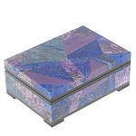 Шкатулка из натурального камня лазурит и чароит Stone Casket варинант исполнения - 1 | Loft Concept в Казани