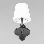 Бра с белым текстильным абажуром и фигурным основанием с зеркальной вставкой Vitorino варинант исполнения - 10 | Loft Concept в Казани