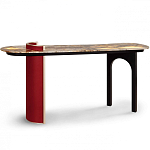 Консоль с овальной столешницей со светодиодной подсветкой Ruby варинант исполнения - 2 | Loft Concept в Казани