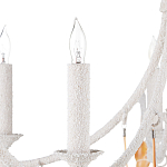 Люстра белая фактурная с подвесками из ракушек Study of Grace варинант исполнения - 1 | Loft Concept в Казани