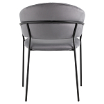 Стул в велюре серого цвета Horizon варинант исполнения - 4 | Loft Concept в Казани