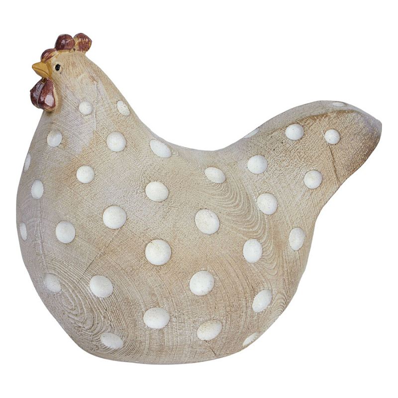 Статуэтка курица с текстурной поверхностью бежевого цвета Rustic Chicken Красный Бежевый Белый Статуэтка курица с текстурной поверхностью бежевого цвета Rustic Chicken Красный Бежевый Белый в Казани | Loft Concept