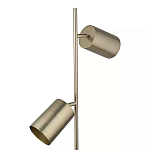 Торшер золотистый с 2-мя подвижными плафонами на белом мраморном основании Streams of Light варинант исполнения - 2 | Loft Concept в Казани