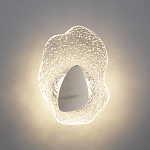 Бра с рельефным волнообразным стеклянным плафоном и вставкой из мрамора Liquid Stone варинант исполнения - 8 | Loft Concept в Казани