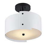 Потолочный светильник круглый светодиодный Semicircular White Panels белый варинант исполнения - 2 | Loft Concept в Казани