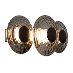 Бра из трех стеклянных фактурных дисков Eyepiece варинант исполнения - 1 | Loft Concept в Казани