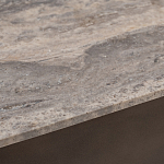 Столик журнальный квадратный  с полкой Sculptural Marble Accent с мрамором  варинант исполнения - 4 | Loft Concept в Казани