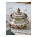 Шкатулка фарфоровая с цветочной росписью Eden Garden варинант исполнения - 5 | Loft Concept в Казани