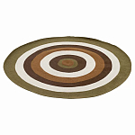 Ковер круглый из хлопка с контрастным узором Bullseye 150 варинант исполнения - 1 | Loft Concept в Казани