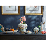 Шкатулка голубого цвета с цветочными орнаментами Blue Garden варинант исполнения - 5 | Loft Concept в Казани