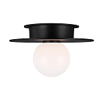 Потолочный светильник с шарообразным плафоном из белого матового стекла Generation Lighting варинант исполнения - 1 | Loft Concept в Казани