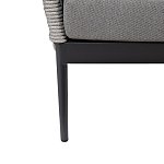 Диван двухместный уличный темно-серый Street Bliss варинант исполнения - 4 | Loft Concept в Казани