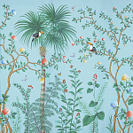 Обои ручная роспись Amazonia Duck Egg варинант исполнения - 1 | Loft Concept в Казани