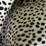 Мебельная ткань Искусственный мех  белый леопард 90 см T5-3 варинант исполнения - 4 | Loft Concept в Казани