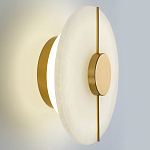 Бра с плафоном из камня в форме диска Buccio Stone Disk Wall Lamp варинант исполнения - 4 | Loft Concept в Казани