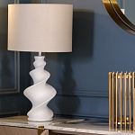 Настольная лампа с кремовым абажуром на спиралевидном основании Spun варинант исполнения - 1 | Loft Concept в Казани