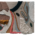 Тканый вручную текстильный гобелен Orchid варинант исполнения - 1 | Loft Concept в Казани