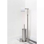 Держатель для туалетной бумаги с ершиком Chrome Bathroom Accessory варинант исполнения - 5 | Loft Concept в Казани