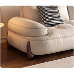 Кресло кожаное с деревянным каркасом Furniture Medieval варинант исполнения - 1 | Loft Concept в Казани