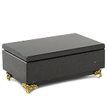 Шкатулка из натурального камня змеевик чёрного цвета Stone Casket варинант исполнения - 1 | Loft Concept в Казани