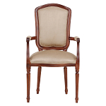 Стул с подлокотниками из натурального бука бежевый Solid Luxury варинант исполнения - 1 | Loft Concept в Казани