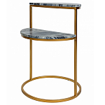 Кофейный столик с подстольем из металла Halves варинант исполнения - 1 | Loft Concept в Казани